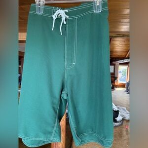 Men’s Forest Green Hawaiian Swim Trunks size 48